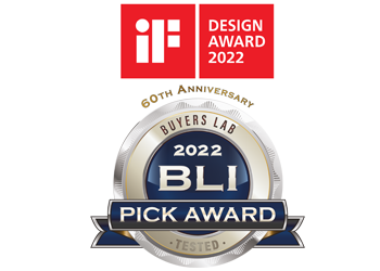 BLI pick award och IF design award 2022 logos