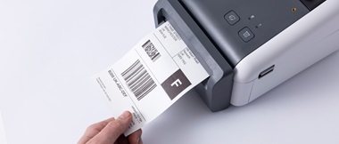 Brother TD-label printer with linerless label